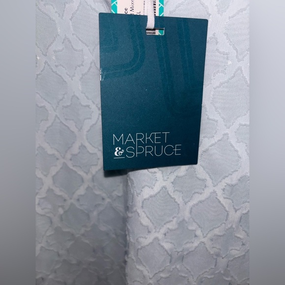 Market & Spruce sleeveless V-neck blouse, Light Blue, Size XXL - Picture 6 of 14